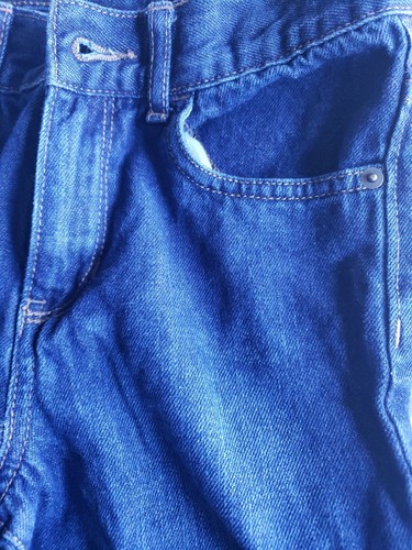 The Childrens Place Bootcut Boot Cut Stretch Jeans 10 Slim Adjustable Waist Dark - Picture 4 of 6