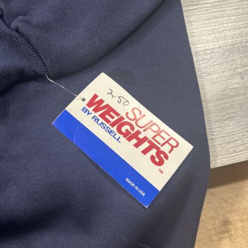 Vintage Super Weights By Russel Crewneck Sweatshirt NWT Custom Embroidery Read - Picture 4 of 8
