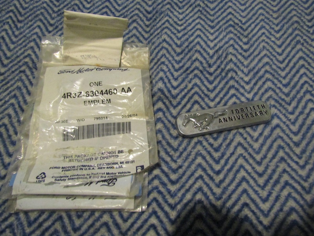 NOS 2004 FORD MUSTANG 40TH ANNIVERSARY SPECIAL EDITION