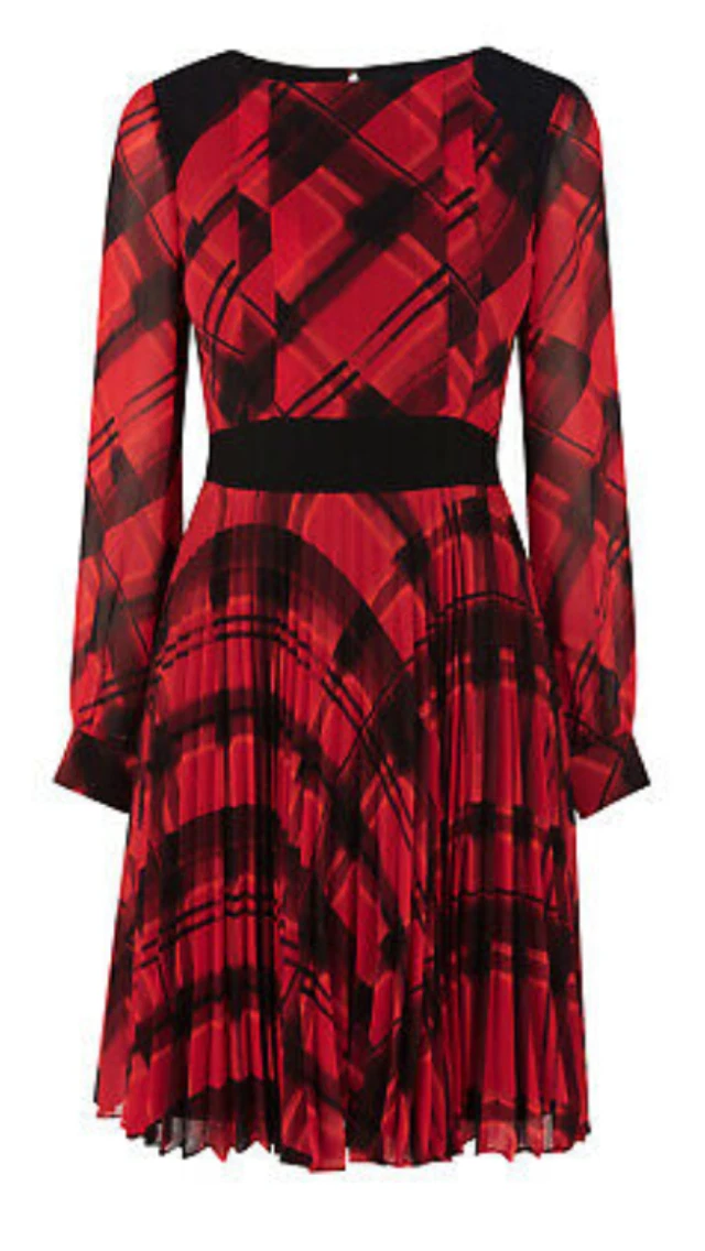 Karen millen sale tartan dress