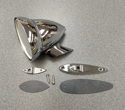 Talbot Mirror, Race Type 3-1/2" flat lens - 1965 -1966 Shelby Mustang