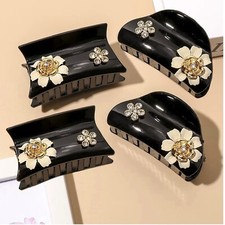 4x Fashion Crystal Rhinestone Hair Claws Hairpin Women Hair Clamp Accessory Clip
