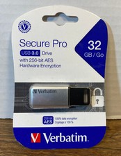Verbatim Store'n'Go Secure Pro 32 GB Storage USB 3.0 Flash Drive For Laptop/PC
