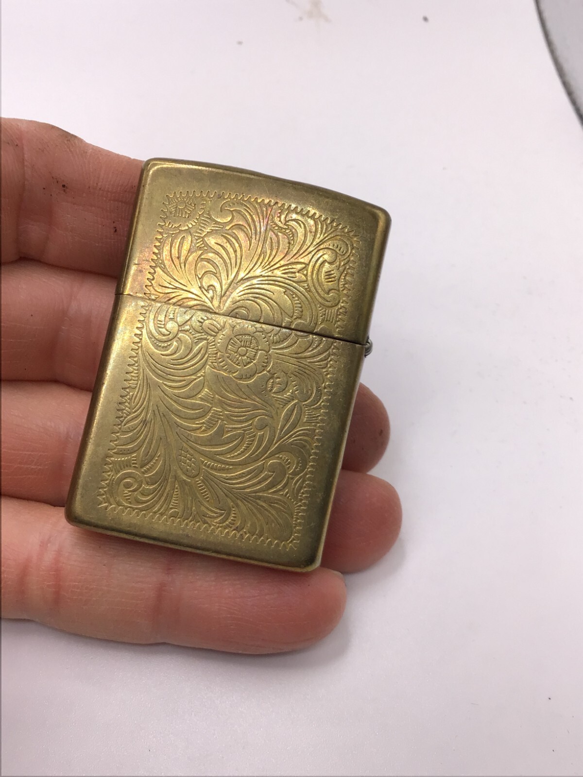 TVC5407 Vintage Zippo Brass Lighter eBay