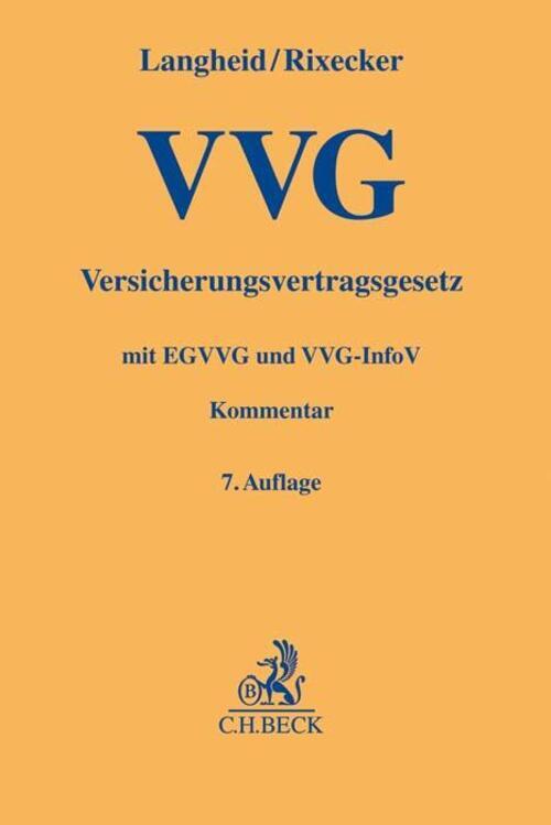 Thumbnail - Versicherungsvertragsgesetz Theo Langheid (u. A.) Buch Gelbe