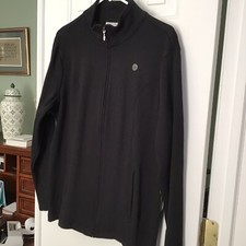 Womens Hasting & Smith Zip-up Jacket Black Plus Size 1x New $40 Nwt