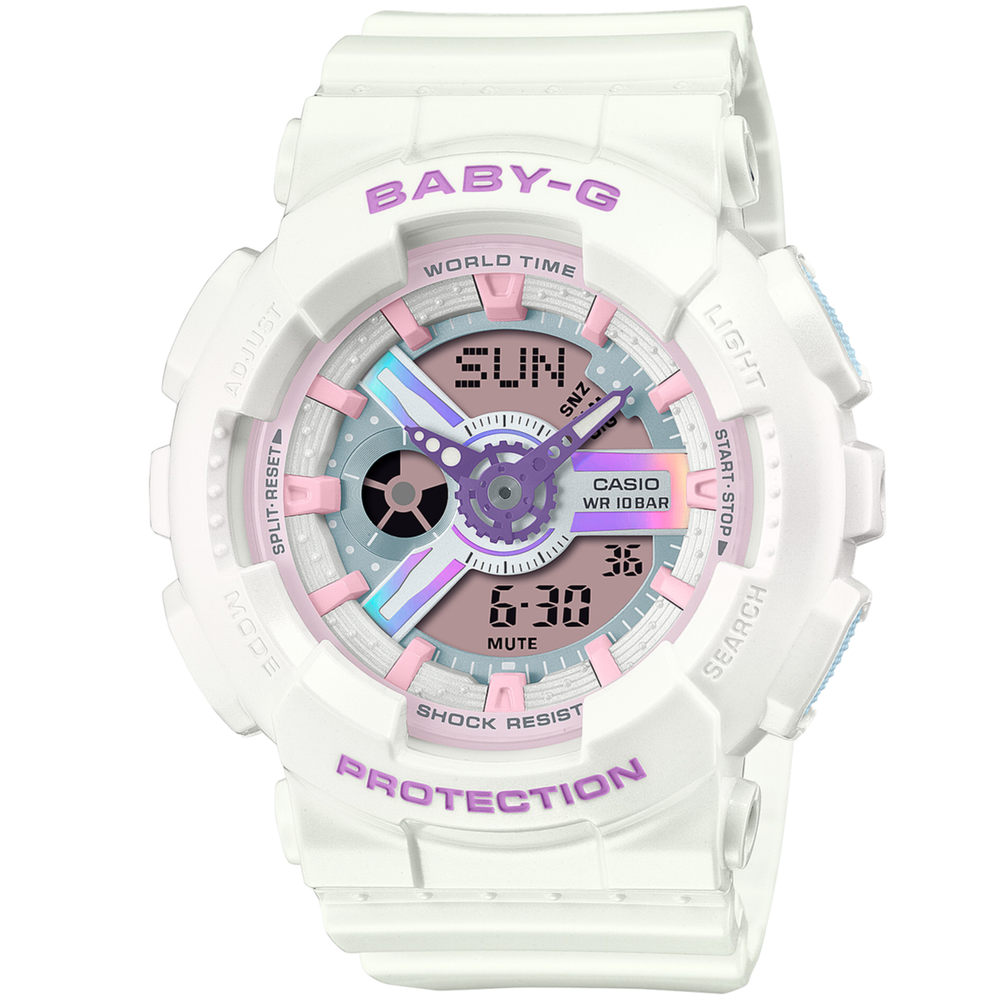 国内正規品新品未使用　BABY-G BA-110FH-7AJF パールカラー CASIO BABY-G BA-110FH-7AJF Fantasy Holographic Colors Quartz