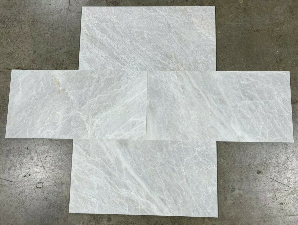 TIDE BLOOM nap, 2021 大理石 White Marble Arctic White Brushed Marble Wall and Floor Tile - 3 x 6