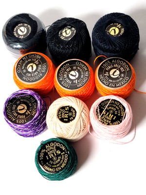 Iris Floss Embroidery Cotton Skein Lot of 10 Crochet Needlepoint Multicolor