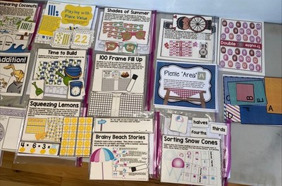 Math 12 Ready Made Math Centers For Leveled Instruction First Grade May