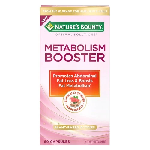 Nature’s Bounty Optimal Solutions Metabolism Booster Supplement Boosts Fat Me...