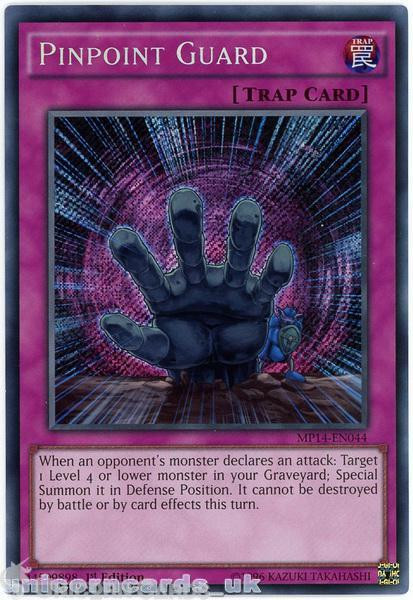 MP14-EN044 Pinpoint Guard Secret Rare 1st Edition Mint YuGiOh Card