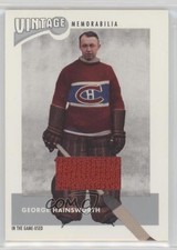 2002 In the Game-Used Vintage Memorabilia /38 George Hainsworth #VM-16 HOF 2d8