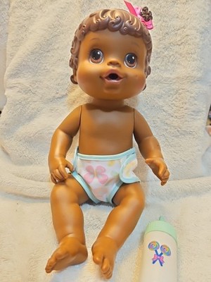 2008 Hasbro Baby Alive Drink and Wet African American Baby Doll