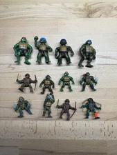 Assorted Mini Teenage Mutant Ninja Turtle Figures Tmnt 2-3” 2004 Viacom 