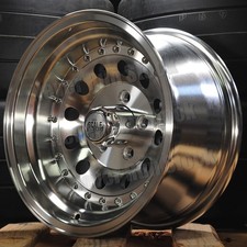 Scale 4x4 15x8 5x5.5 5x139.7 -19 Offset Bandit Ii Silver Machine Truck 4 Wheels