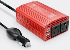BESTEK 300W Power Inverter DC 12V to 110V AC Car Inverter with 4.2A Dual USB Car