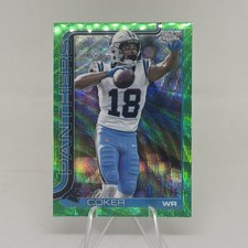 2025 Topps Chrome Jalen Coker Green Wave Refractor Carolina Panthers /99