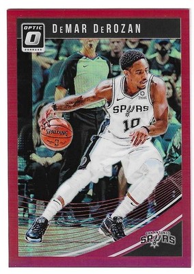 2018-19 Panini Donruss Optic #13 DeMar DeRozan Red Prizm /99 Spurs