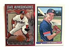 JIM THOME 1998 Leaf 50th Anniv State Representatives #/5000 & 1991 Bowman RC #68