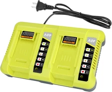 40V OP401 Dual Fast Charger for Ryobi 40V Lithium Battery Charger OP4015 OP4026