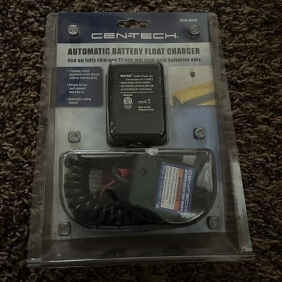 CenTech Automatic Battery Float Charger - Car Motorcycle ATV Snowmobile 12V TO52