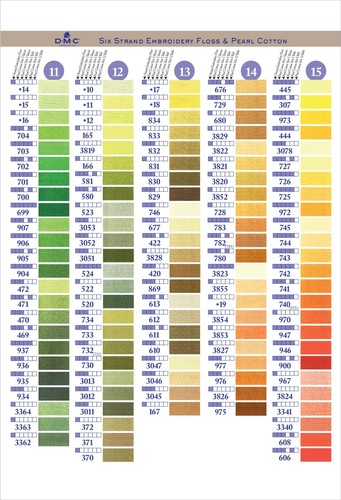COLORCRD Needlework Threads 12-Page Printed Color Card - Picture 4 of 5
