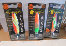 Michigan Stinger Glow Trolling Spoons Salmon Walleye  -3 3 /4" Lot # 54