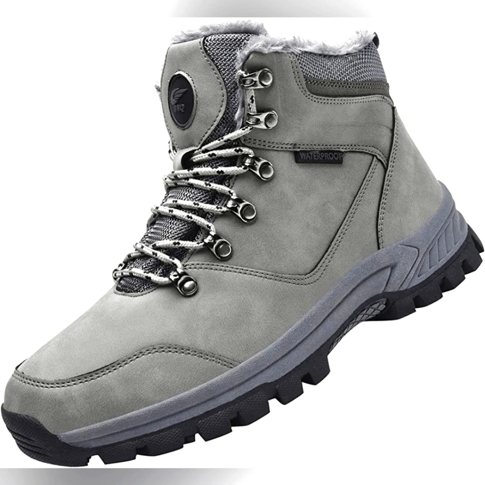 (79-1823) Mens Womens Winter Snow Boots Warm Waterproof Non Slip Sz 36 (6.5W-5M)