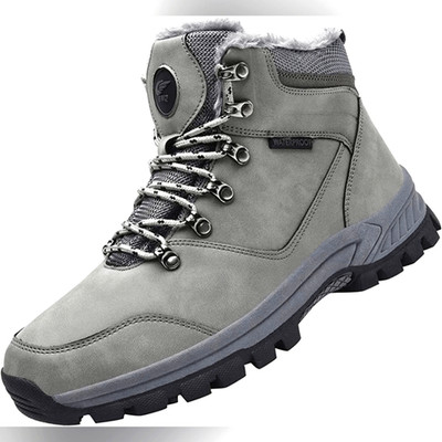 (79-1823) Mens Womens Winter Snow Boots Warm Waterproof Non Slip Sz 36 (6.5W-5M)