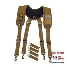 Tactical Duty Belt Harness Suspenders Padded Tool Belt Suspender Heavy Duty