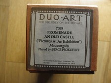 DUO ART Recut Piano Roll 7029 - PROMENADE An Old Castle - PLAYED BY PROKOFIEFF