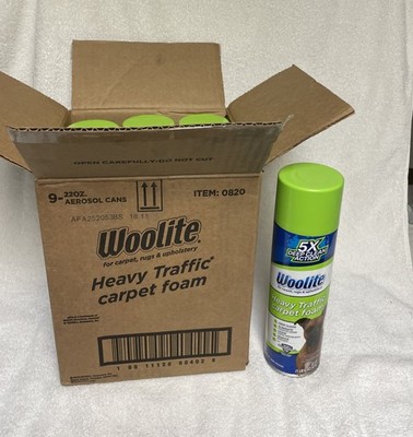 9 PACK! BULK! Woolite 5x Deep Clean Action Heavy Traffic Carpet Foam Cleaner