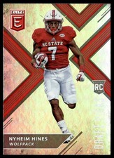 2018 Panini Elite Draft Picks Nyheim Hines Rookie Indianapolis Colts #116