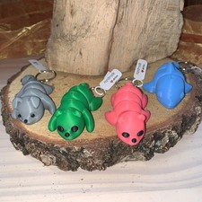 Schlüsselanhänger Beweglich 3d- Druck Bär, Delphin, Hund …Neu