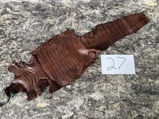 Brown Genuine Caiman Crocodile Hide Leather Skin real alligator Croc 27