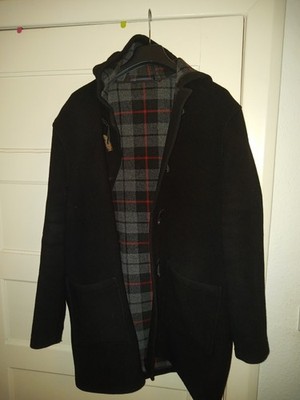 DUFFLE Dufflecoat Gr. 56 black LONDON Tradition MADE IN ENGLAND Guter Zustand!