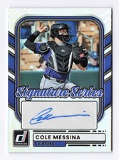 2026 Donruss Cole Messina, Colorado Rockies Auto Signature Series Base Holofoil