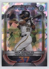 2021 Bowman Scouts Top 100 Atomic Refractor 112/150 Nick Gonzales #BTP-37 12pq