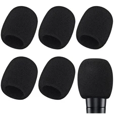 Microphone Cover, 6 Pcs Microphone Windscreen, Foam Mic Cover Suitable for SM...