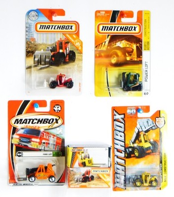 Matchbox & MBPG- ''MBX Construction'' Load Lifter/Power Lift/Fork  Lift- Lot of 6.