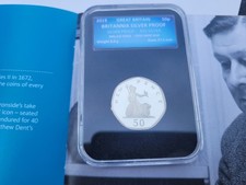 2019 Celebrating 50 Years Britannia 50 New Pence Fifty Pence Silver Proof Coin