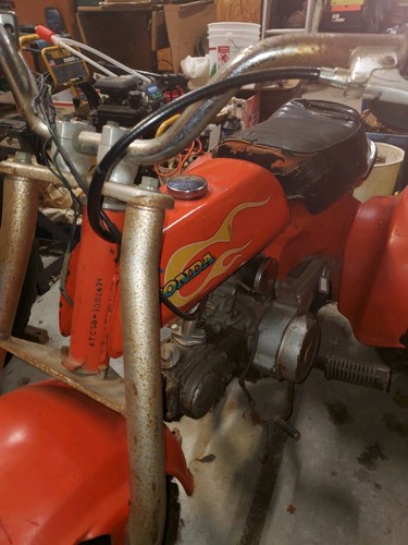 VINTAGE 1973-1974 K0 HONDA ATC70 ATC 70 ATC70K ORIGINAL FUEL TANK ORANGE OEM - Bild 17 von 21