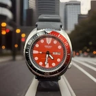 Vintage Seiko Diver Automatic – 6309-7040 – Red Dial – Day/Date