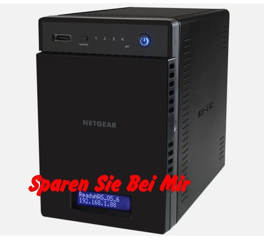 Netgear ReadyNAS RN21400 4xBay 4x1.4GHz 2GB 3xUSB, 2xLAN RN214 inkl. HDD 8 TB - Bild 2 von 4