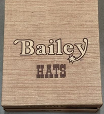 Bailey The Roundup 6X Beaver Felt Cowboy Hat Size 7 Tan Feather Western Original
