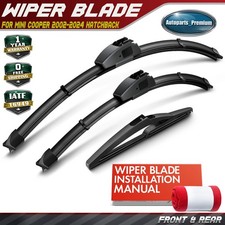 3pcs 18 19 10 Windshield Wiper Blades For Mini Cooper 2002-2024 Hatchback