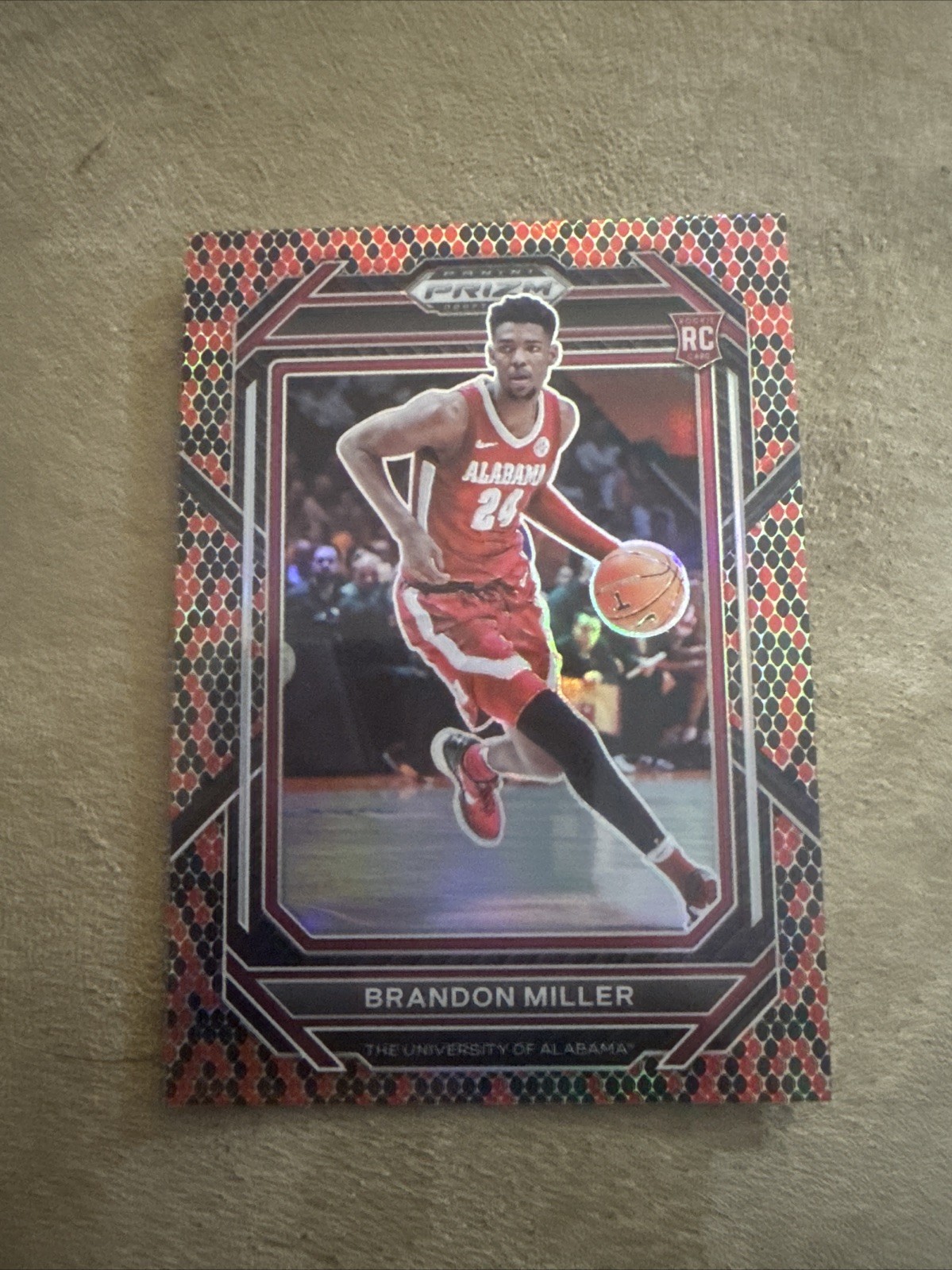 Brandon Miller 2023 Panini Prizm Draft Picks Snakeskin Prizm SSP RC #63