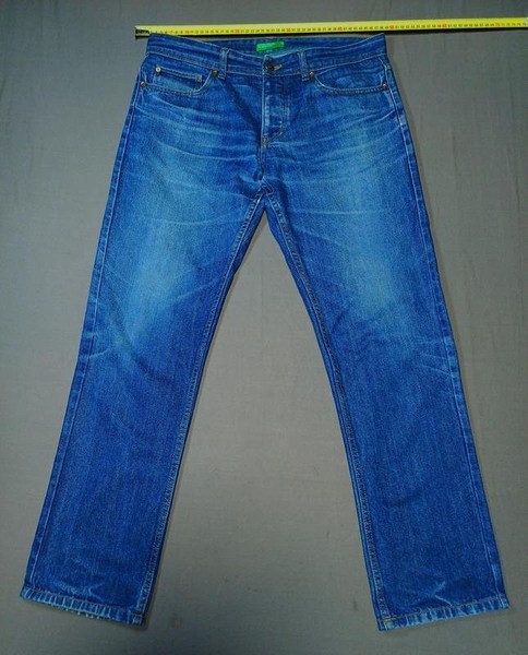 Men United Colors Of Benetton Jeans Navy Denim 34