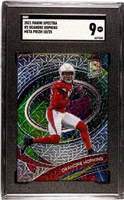 DeAndre Hopkins 2021 Panini Spectra #2  Meta Prizm 10/25  (POP 1)